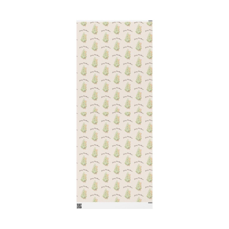 Christmas Pooh Wrapping Paper Roll, Festive Gift Wrap image 5