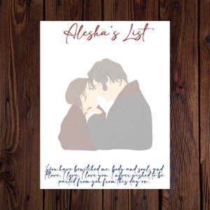Bloc-notes personnalisé Orgueils et préjugés : cadeau Austen, amour ensorcelé