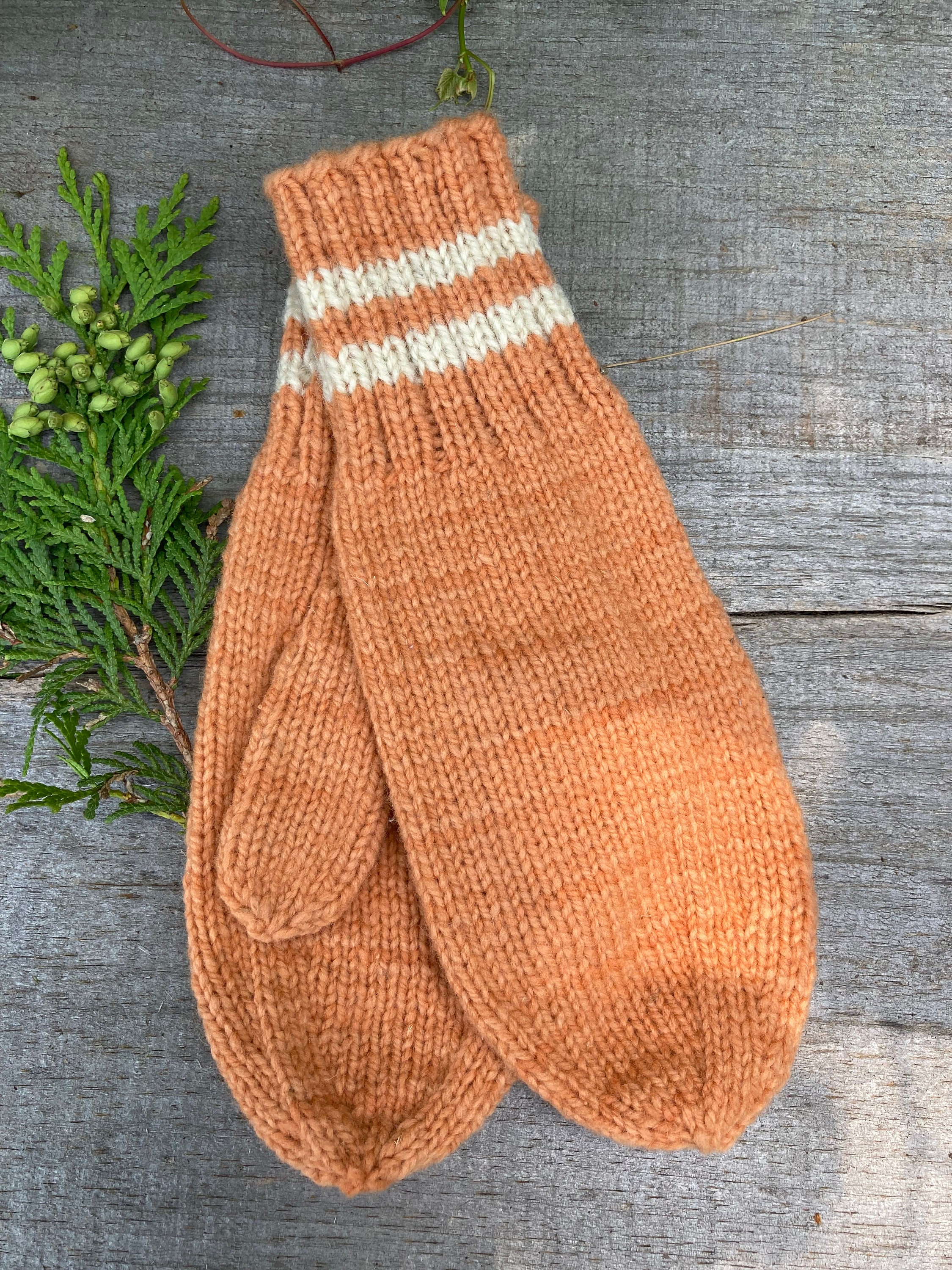 Homemade Wool Mittens Handmade Wool Mittens Handknit Wool Etsy