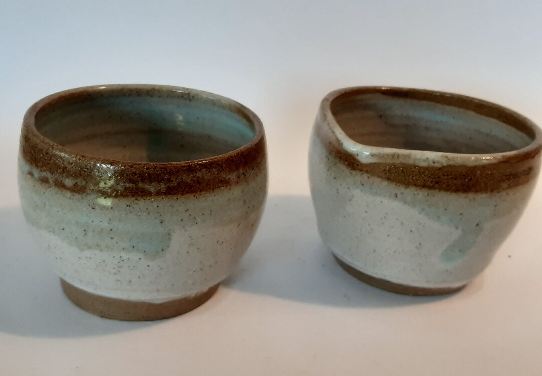 Set Thrown Pottery Coffee Cup and Jug Set Etsy