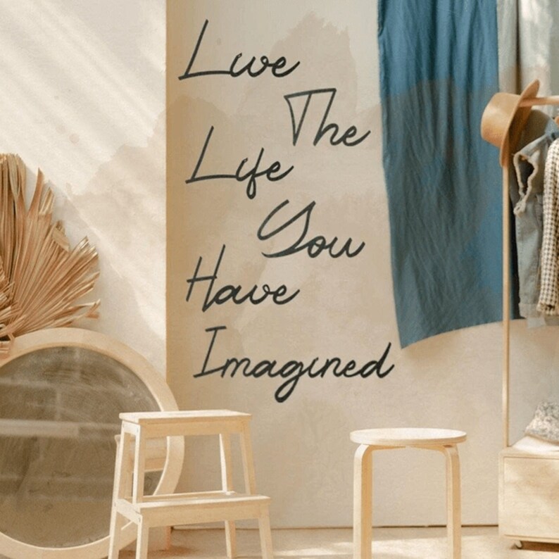 Live The Life You Have Imagined Metal Wall Art Metal Wall Etsy