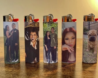 Lighter Photo Wrap ONLY | Custom Photo Wrap for BIC Lighters | Glossy Photo Paper | free shipping!