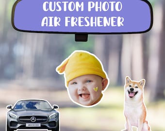 Personalized Car Air Freshener | Die-cut | Car | Pet | Couple | Personalized gifts for couples |