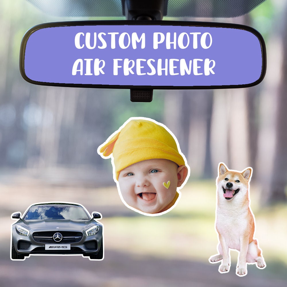 Personalisierter doppelseitiger Foto-Auto-Lufterfrischer