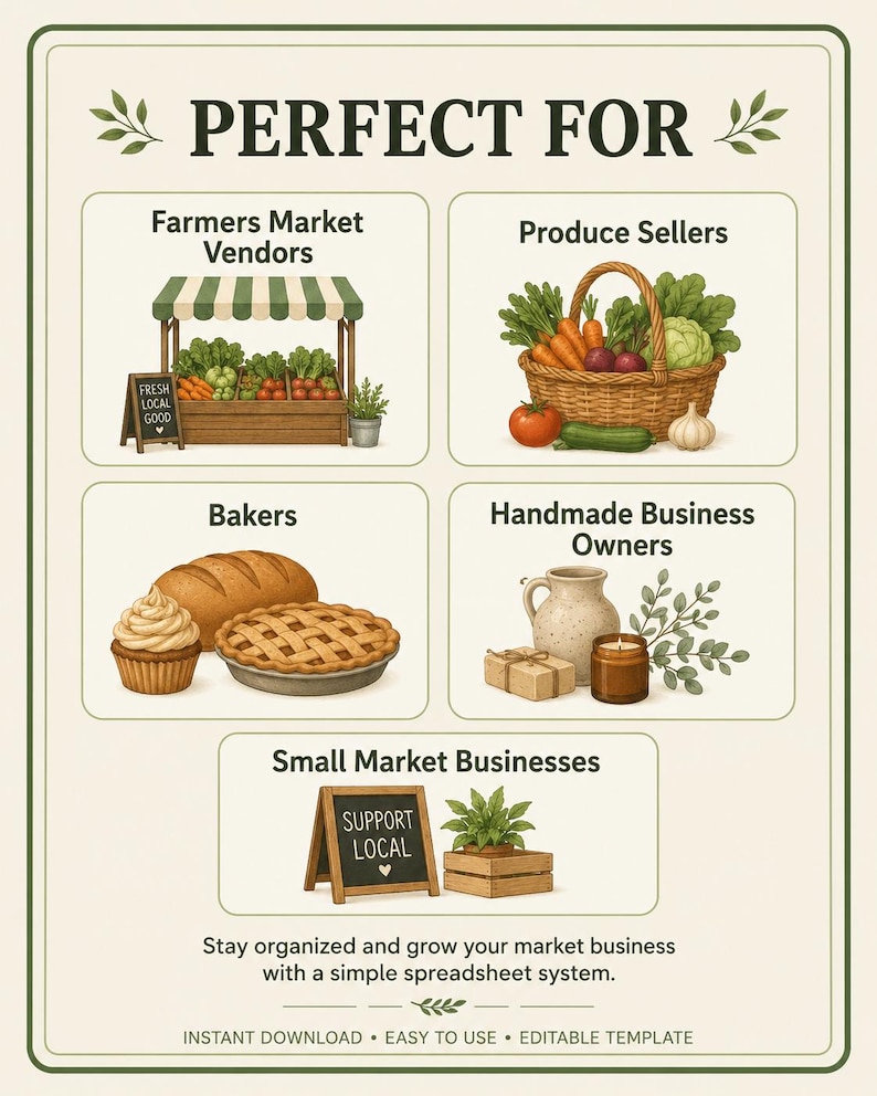 Farmers Market Sales Profit Tracker, Vendor Booth Spreadsheet (Google Sheets) image 5