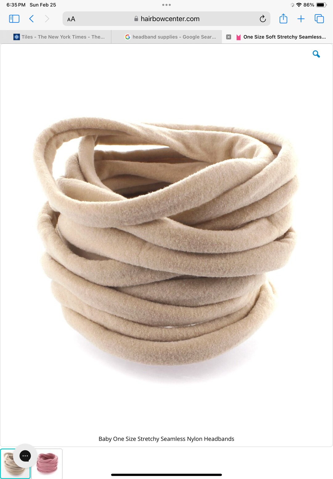 Soft Nylon Baby Headband Supplies - Etsy