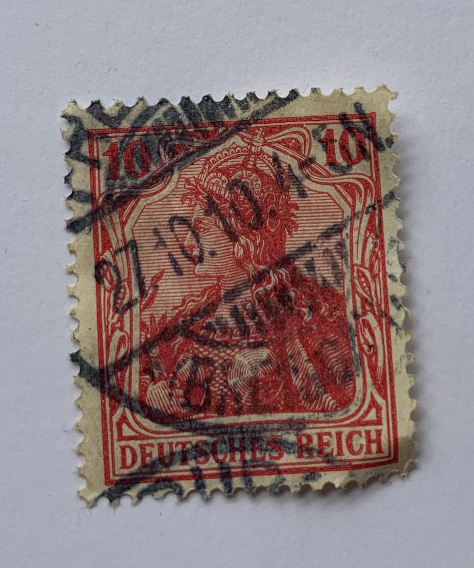 Early 1900s German Stamp Rare Deutsches Reich Red Etsy