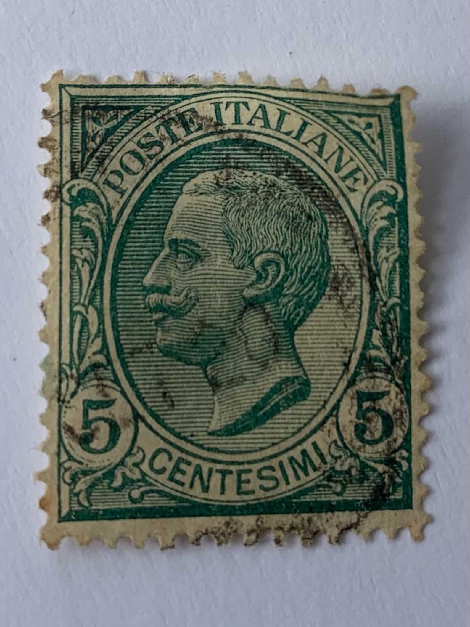 Timbre Vert Italiane 5 Centesimi | Etsy