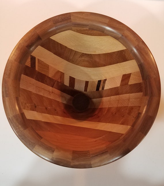 Board Style Segmented Turned Bowl - Etsy Board Style Segmented Turned Bowl main image 0