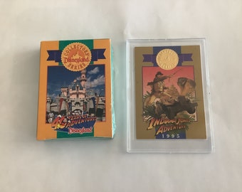 Vintage Disneyland Indiana Jones Adventure Decoder Cards AT&T