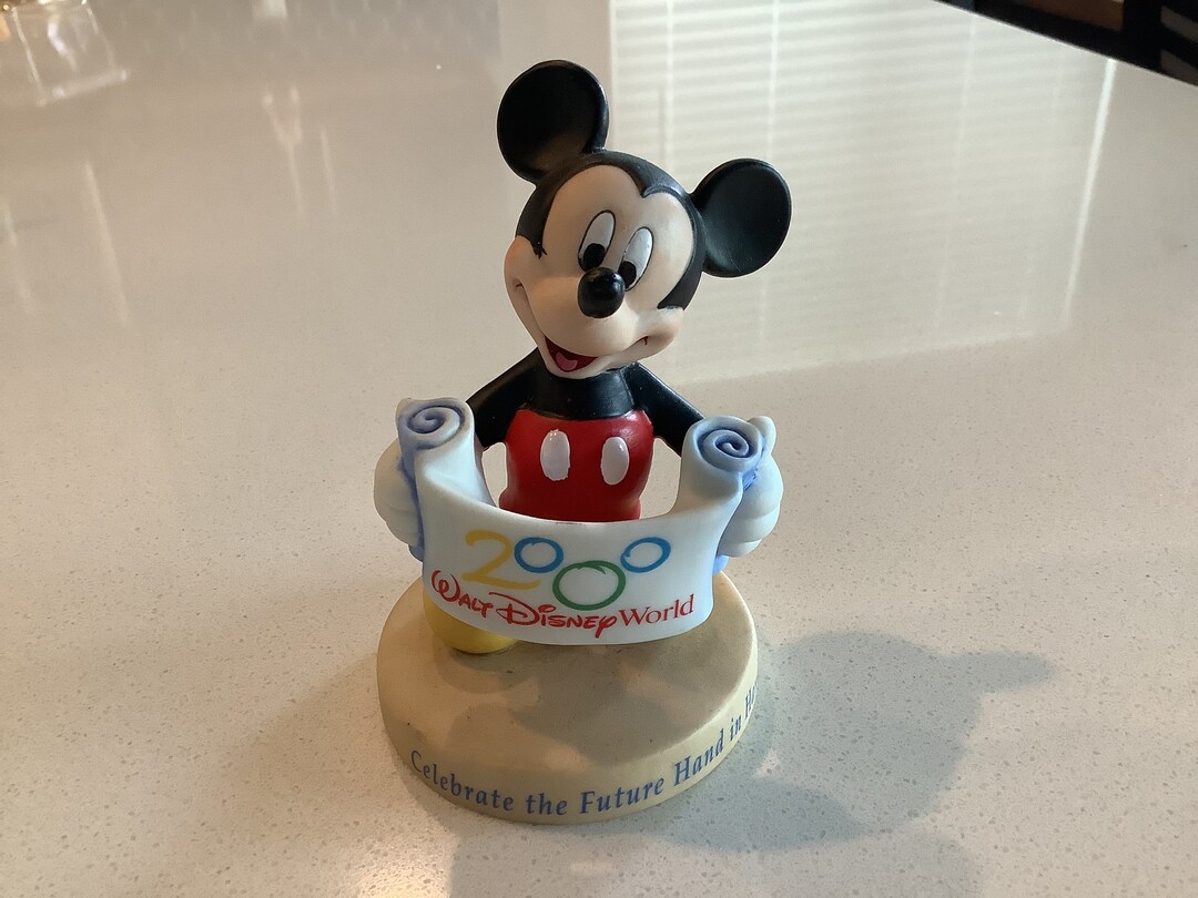 Vintage Walt Disney World Mickey Mouse Porcelain Figurine 2000 Etsy Vintage Walt Disney World Mickey Mouse Porcelain Figurine 2000 Etsy