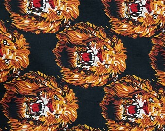 ISI Agu African Print Samt - Rot, Schwarz, Blau, Creme YARD oder UNIKAT