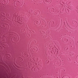 Pink embosed polyester strechy Fabric, By The Yard,for evening,bridesmades,corset dresses,prom,Apparel fabric