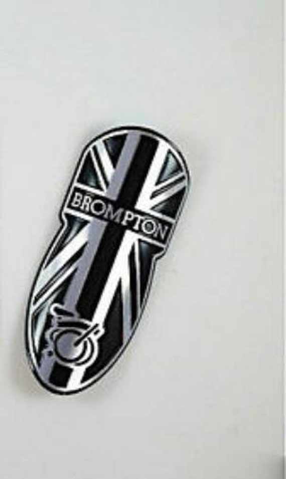 For Brompton Metallic Head Tube Badge Aluminum Black Union Etsy