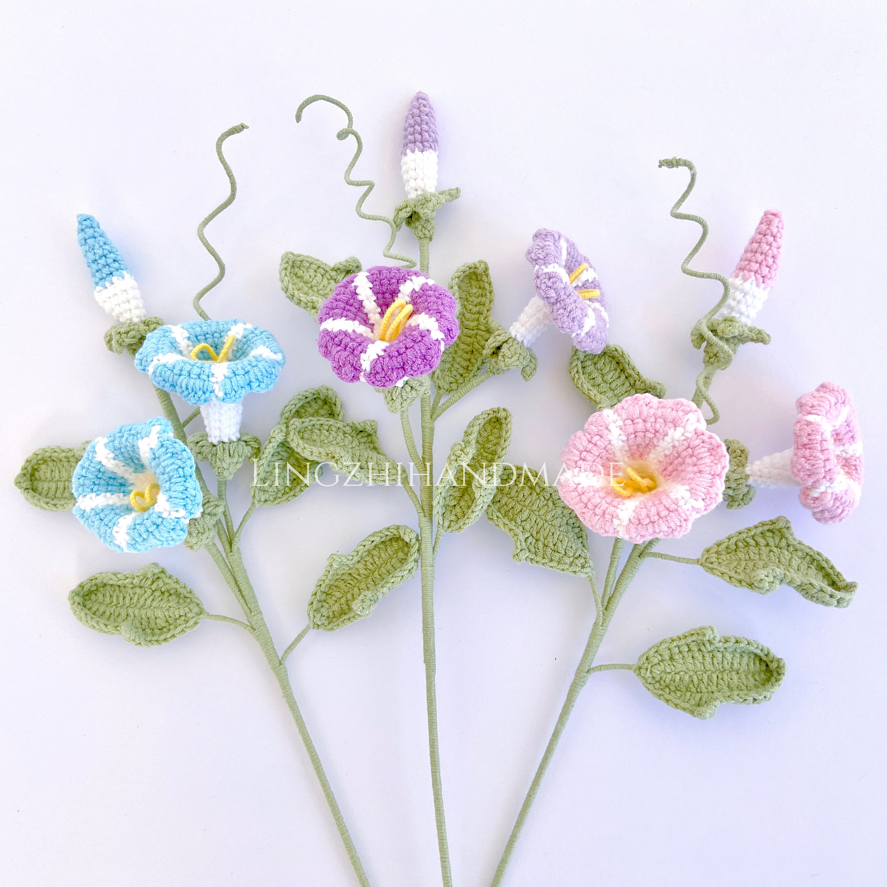 Morning Glory Crochet Pattern, Crochet Flower Pattern, Crochet