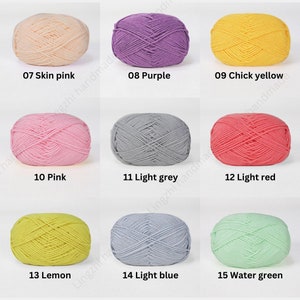 Hoge kwaliteit 83 kleuren 4-laags melkkatoengaren 50 g voor haken, breien, amigurumi afbeelding 4