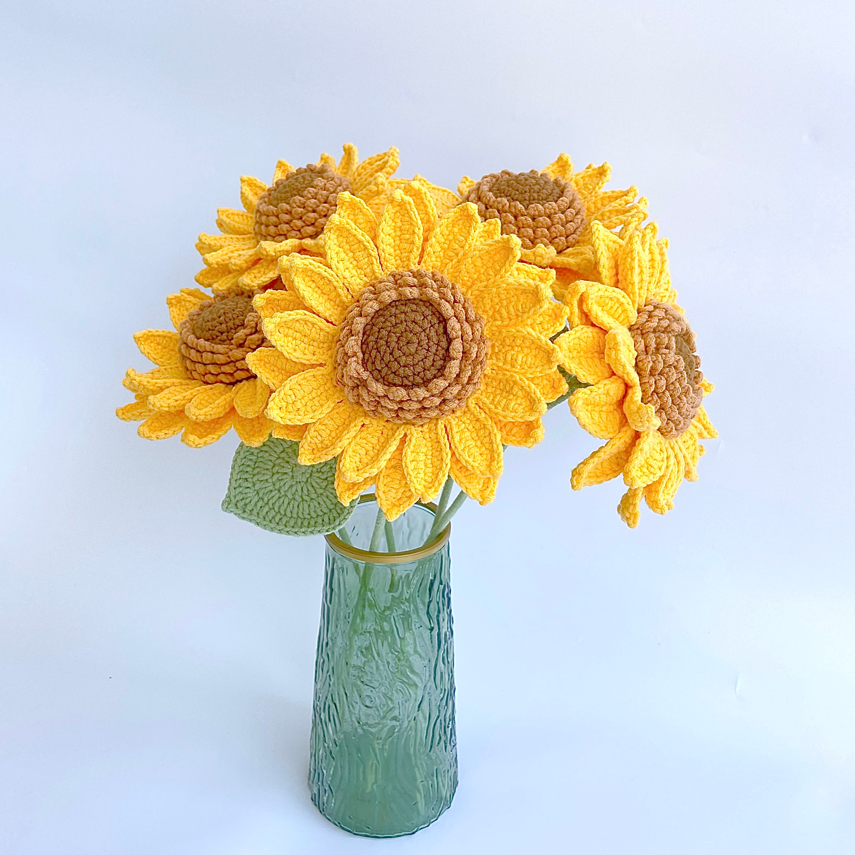 Sunflower Crochet Pattern Crochet Flower Bouquet Pattern Etsy UK