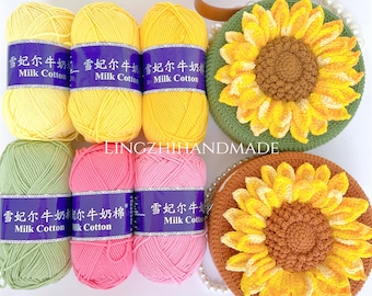 High Quality 75 Color 5Ply Milk Cotton Yarn 100gram Crochet Bags Flowers Amigurumi Punch Needling