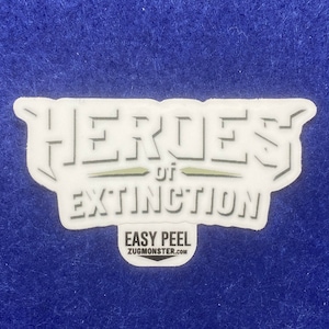 Heroes Of Extinction Logo Sticker - Abenteuerliche Ideen