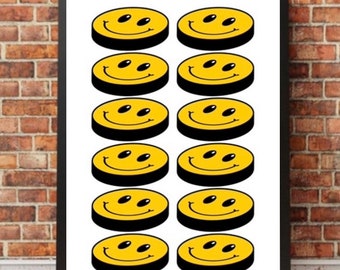 Drapeau Smile Squelette Vintage 60x90cm - Idéal Déco Garage Loft ou
