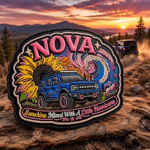 Bronco Pvc Custom Patch  Iron On | 4x4 Off Road Badge, Tactical Velcro