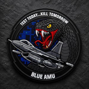 Parche de PVC azul personalizado de la AMU, aviación militar, escuadrón de cazas de la Fuerza Aérea, goma táctica
