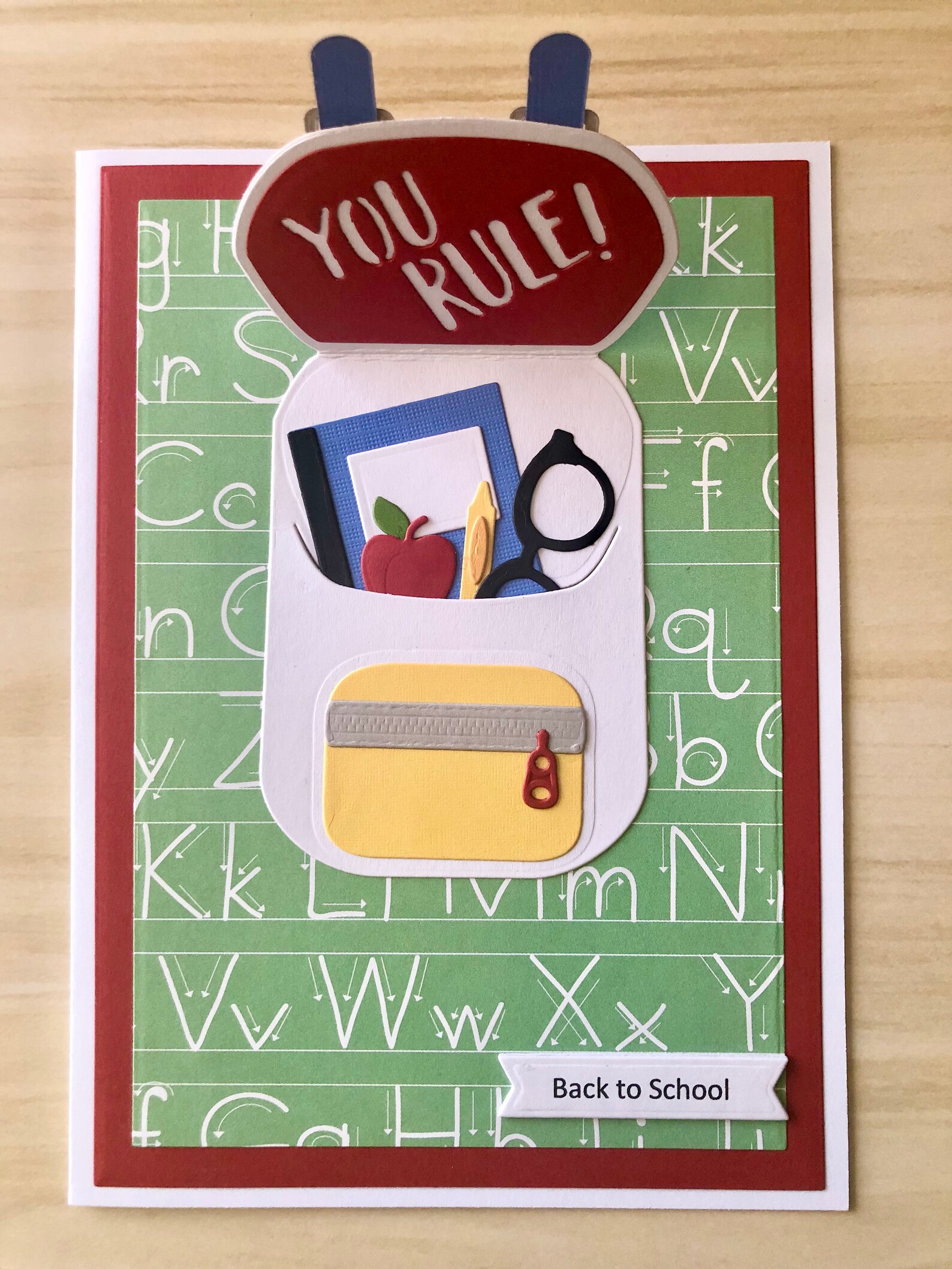 Handmade Back to School Card Etsy