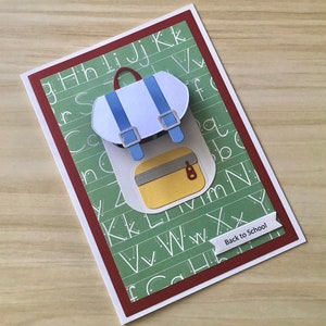 Handmade Back to School Card