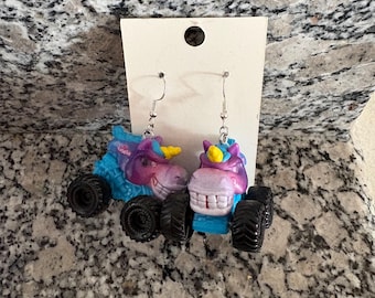 Pendientes Sparkle Smash Mini Monster Jam Truck
