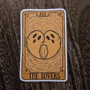 Sticker en vinyle Tarot des amoureux