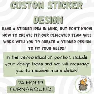 Custom Vinyl Sticker Designs, Custom design, custom stickers, vinyl stickers, personalized sticker, personalized design, stickers