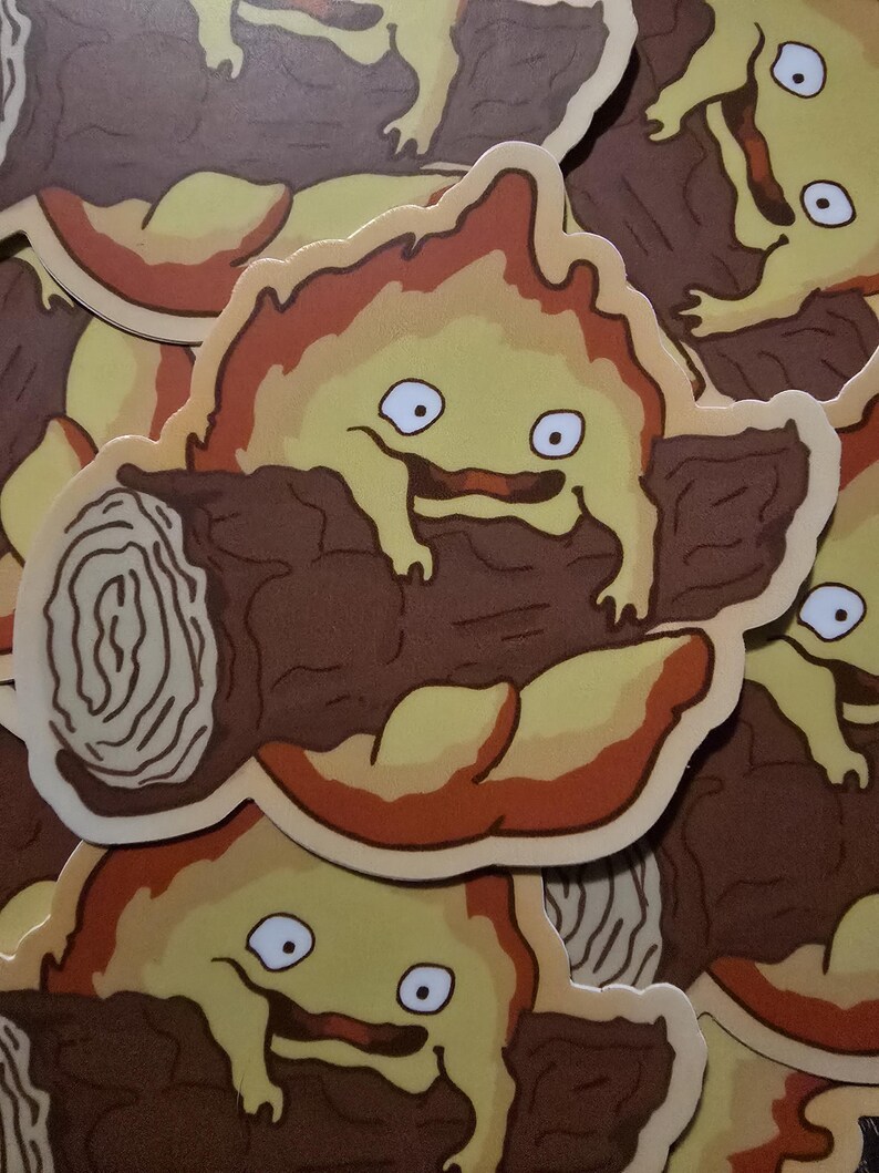Calcifer- Howl's Moving Castle Inspired Vinyl Sticker - Etsy