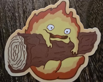 Calcifer- Howl's Moving Castle Inspired Vinyl Sticker