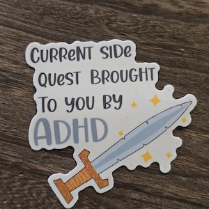 Vinylsticker ADHD Side Quest