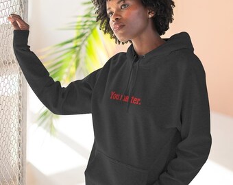 you matter hoodie grey