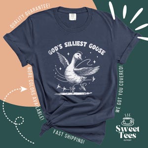 God&#39;s Silly Goose Shirt, Funny Religious Shirt, Ballet Dancing Goose Shirt, Christian Shirt Gift for Her