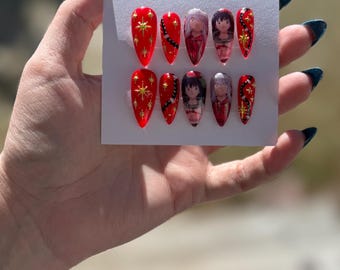 Down Boy Anime Inspired Press On Nails