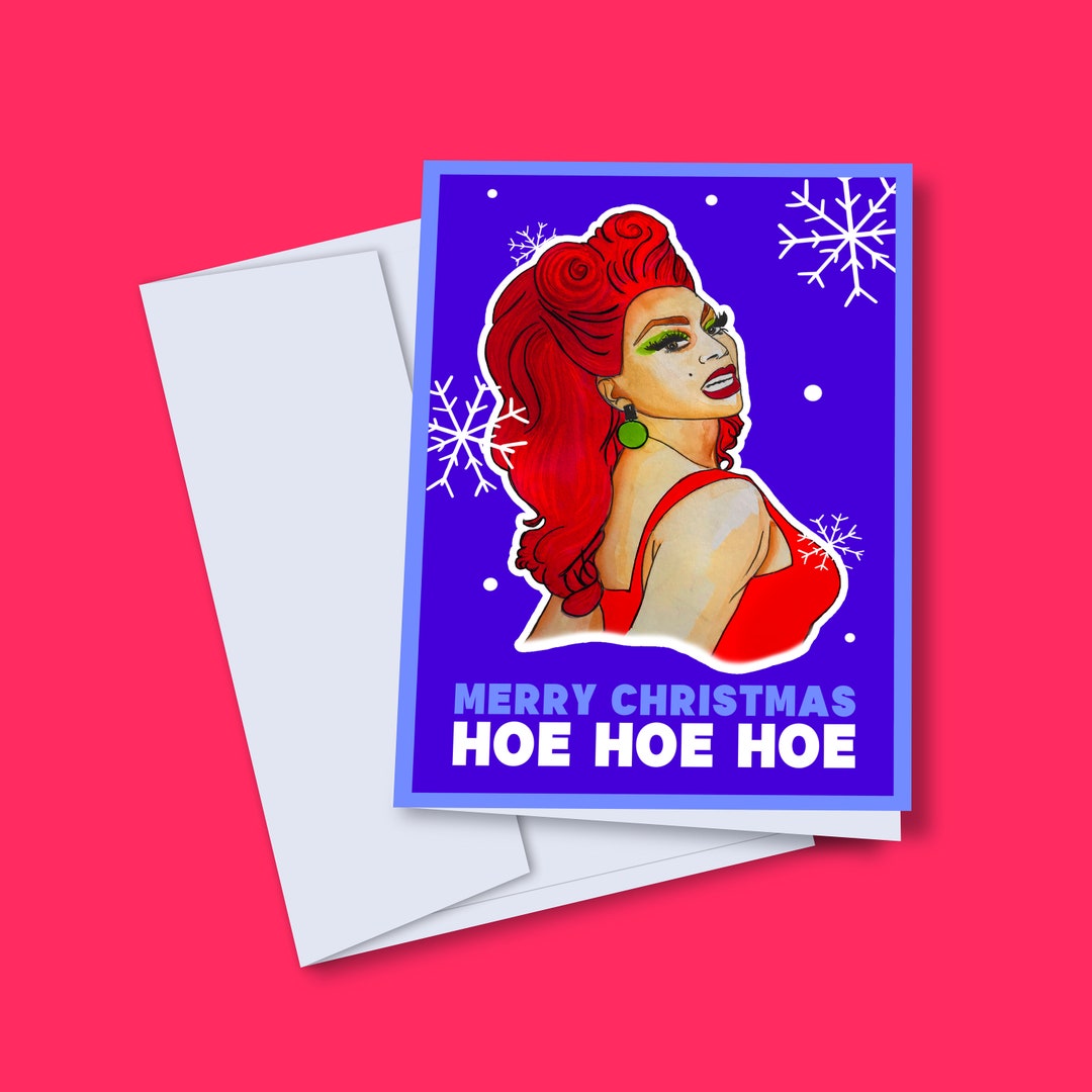 Pack of 6 X Ru Paul Christmas Cards A6 Size Etsy