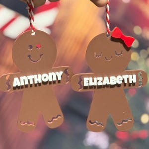 Ornament peperkoek persoon Aangepast