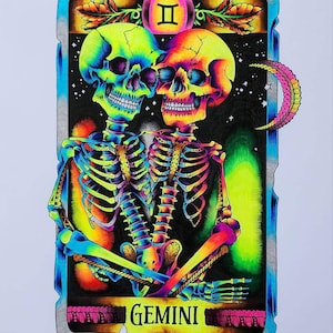 Gemini Zodiac Card Print (de tweeling)