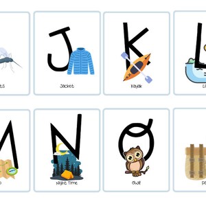 Double Sided Adventure ABC Cards Printable | Homeschool Printables ...