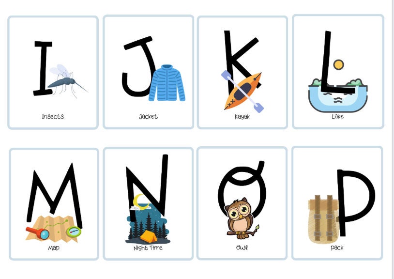 Double Sided Adventure ABC Cards Printable | Homeschool Printables ...