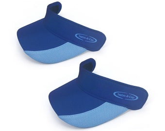 2 sets of blue Detachable Visors, for cycling, skateboard, rafting, ski helmets