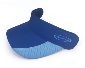 Cycling Helmet Visor, detachable for bicycle, skateboard, rafting helmets, blue