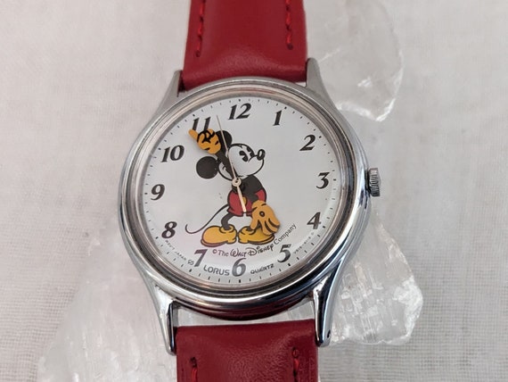 Lorus Mickey Mouse Watch, Vintage 1990's Disney C… - image 2