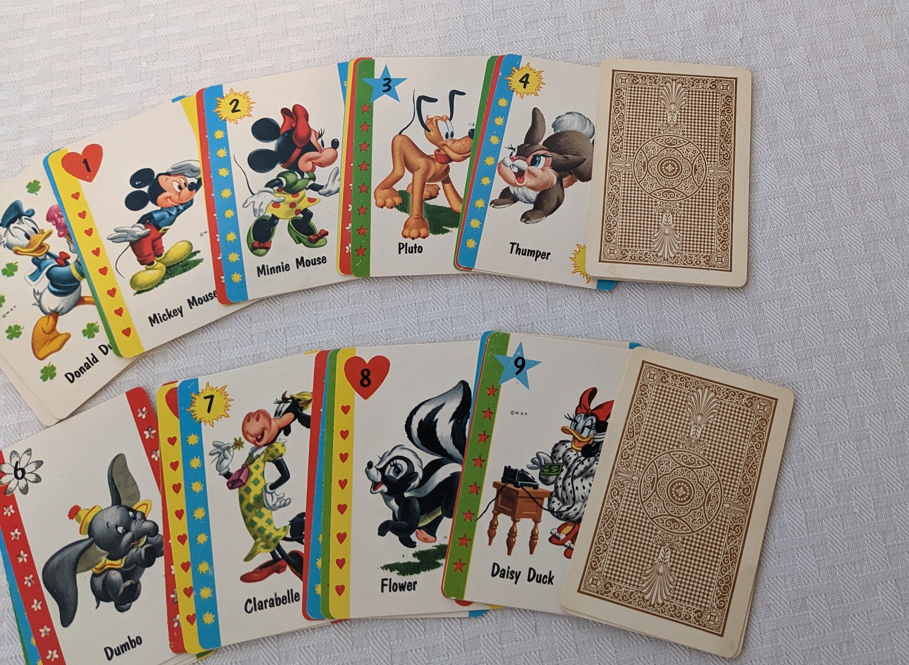 Disney Card Game Vtg 1960