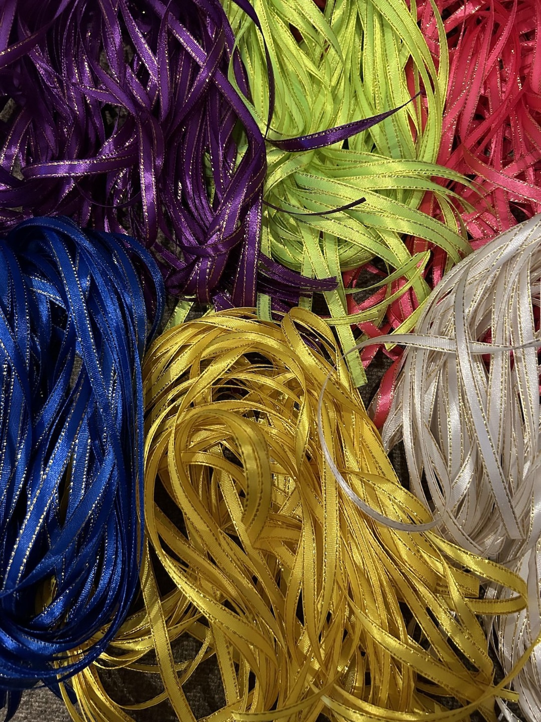 12 Yard 1/4 Inch Ribbon Gold 1 - Etsy