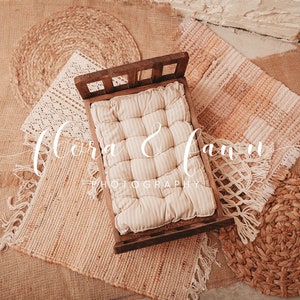 Boho Digital Photo Composite Photoshop - Newborn Bed