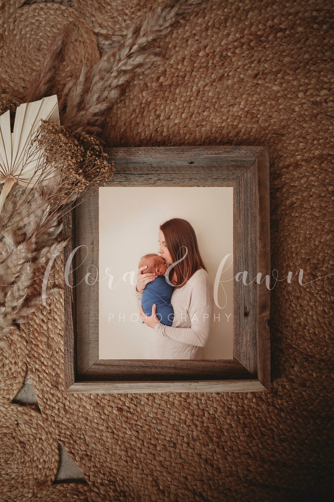 Boho Digital Photo Frame Photoshop - Brown - Etsy