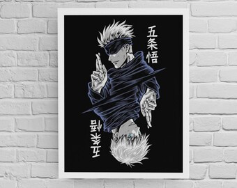 jujutsu kaisen print etsy